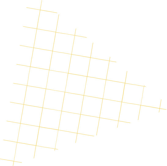 Yellow grid pattern forming a triangular shape on a black background.